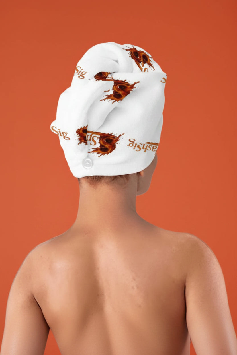 Splashsig Signature Microfiber Hair Towel Wrap