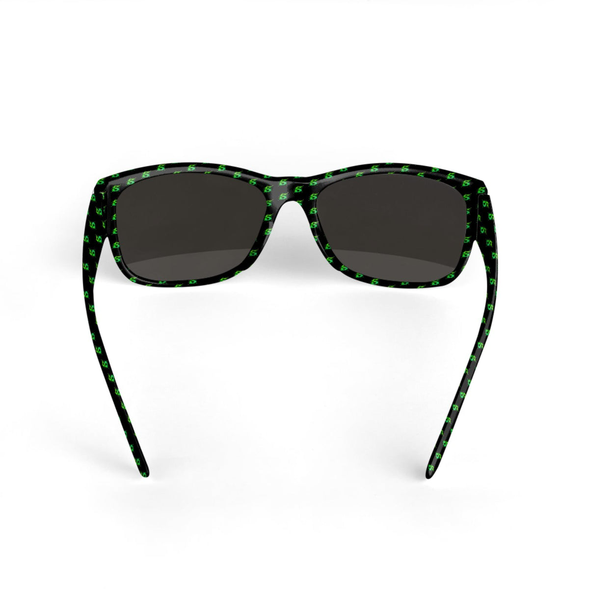 Splashsig Signature Black Neon Green Sunglasses