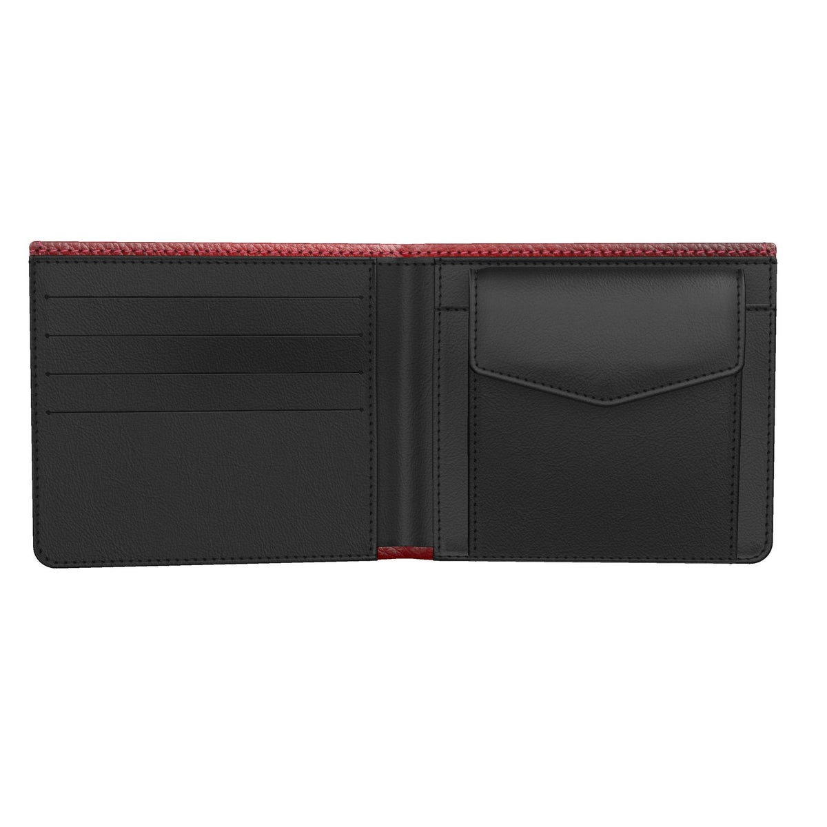 Splashsig Signature Burgundy Paint Splash Mens Wallet