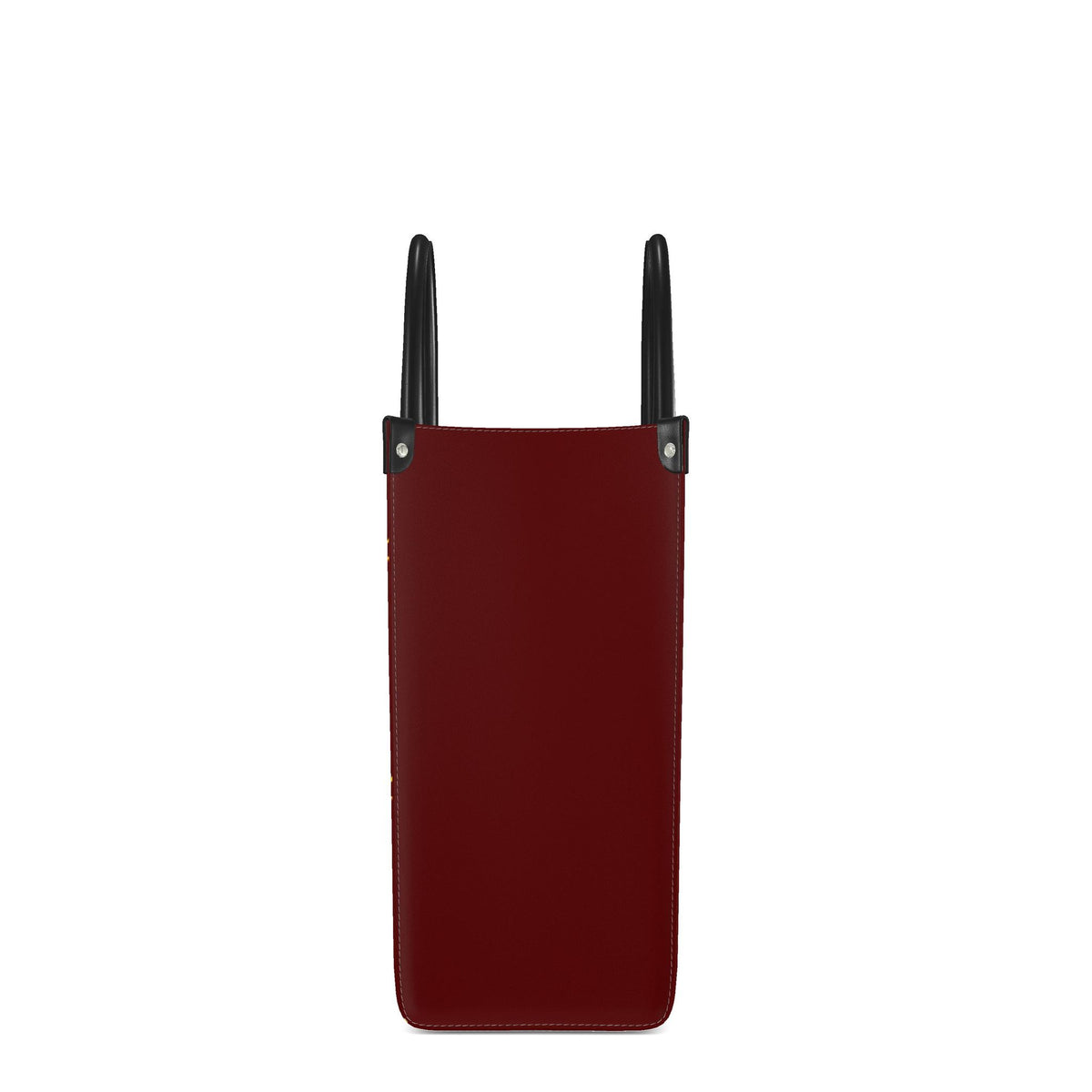 Splashsig Signature Deep Red Leather Shopper Bag