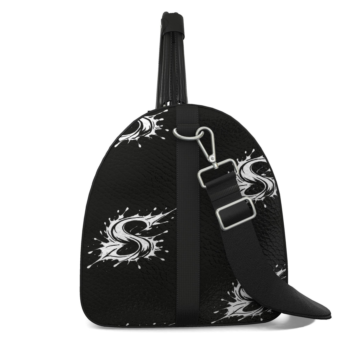 Splashsig Signature Black Paint Splash Duffle Bag