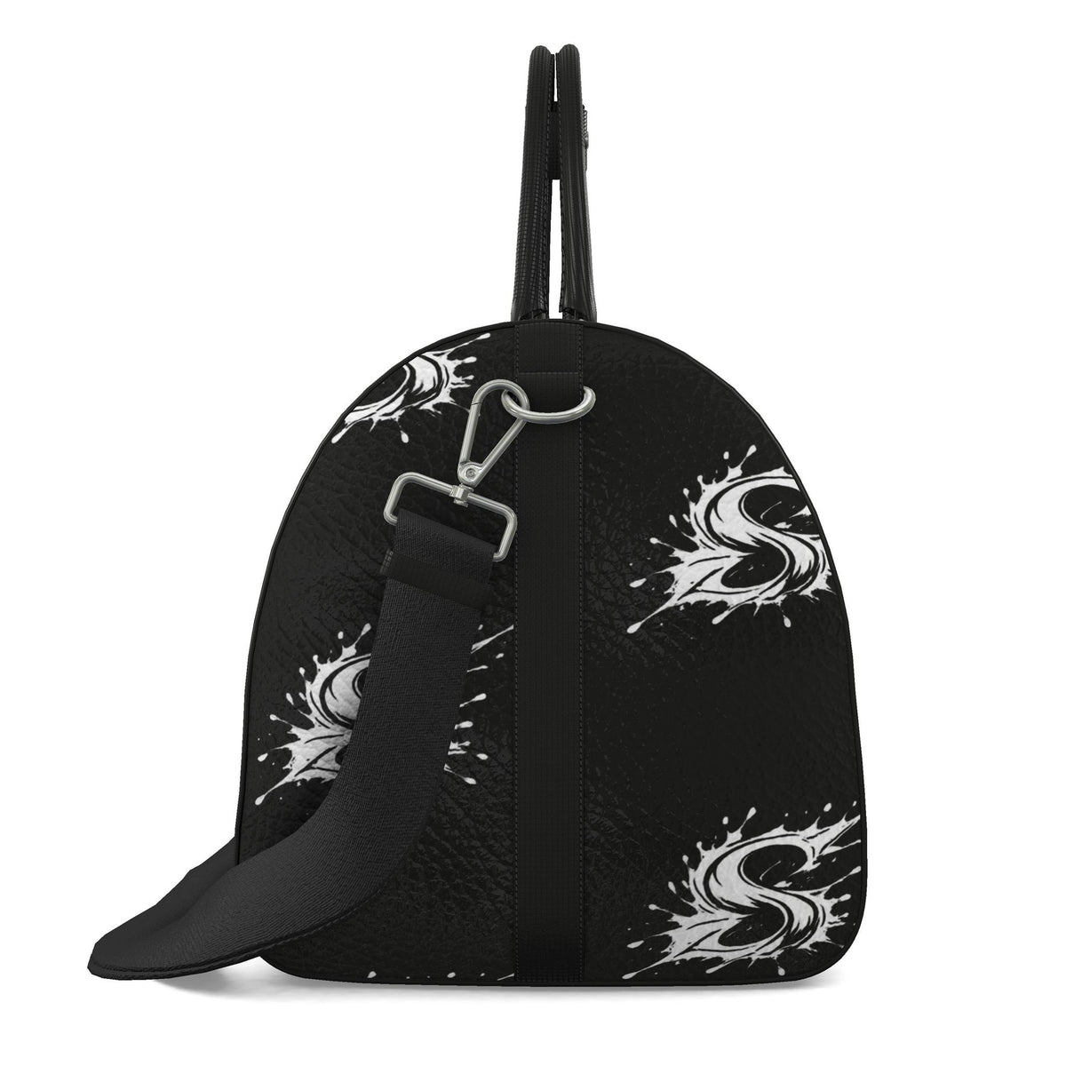 Splashsig Signature Black Paint Splash Duffle Bag