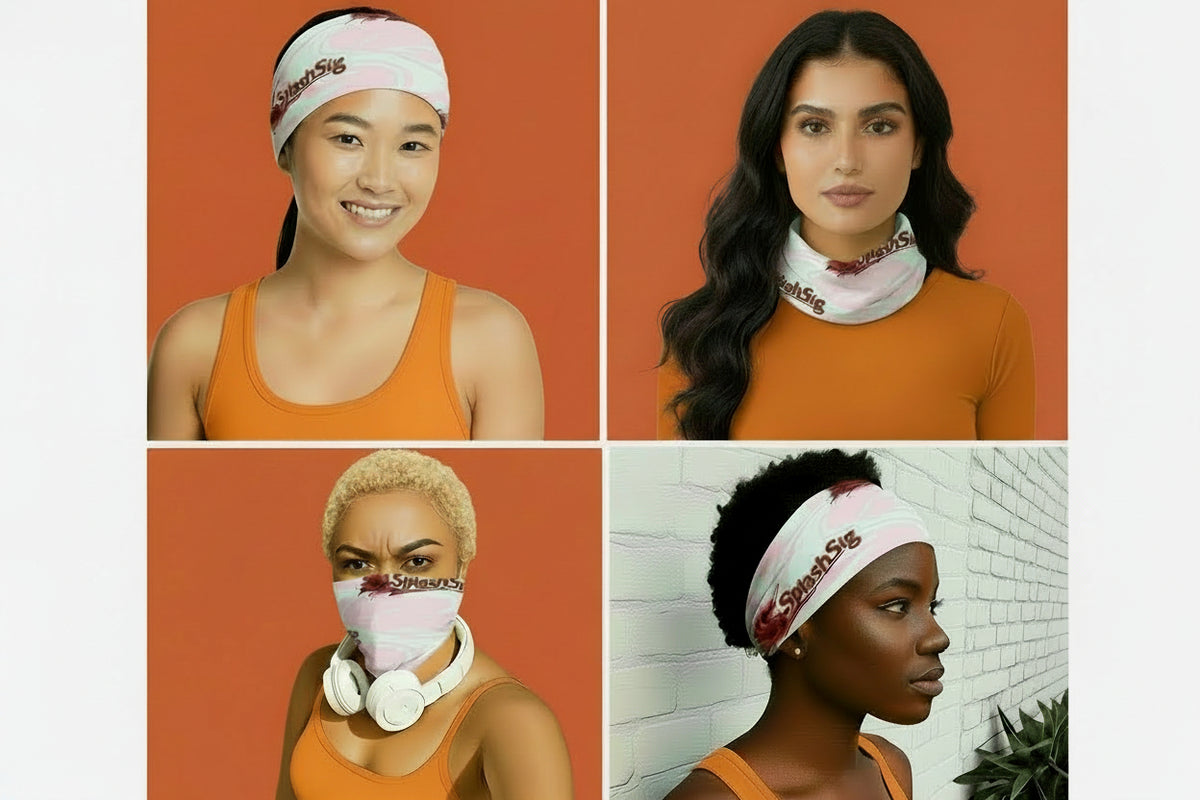 Splashsig Signature Wide Turban Headband