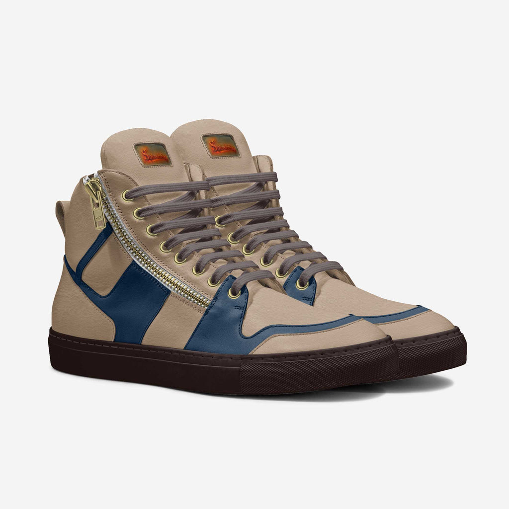 Splashsig high Quality Italian leather high-top shoes