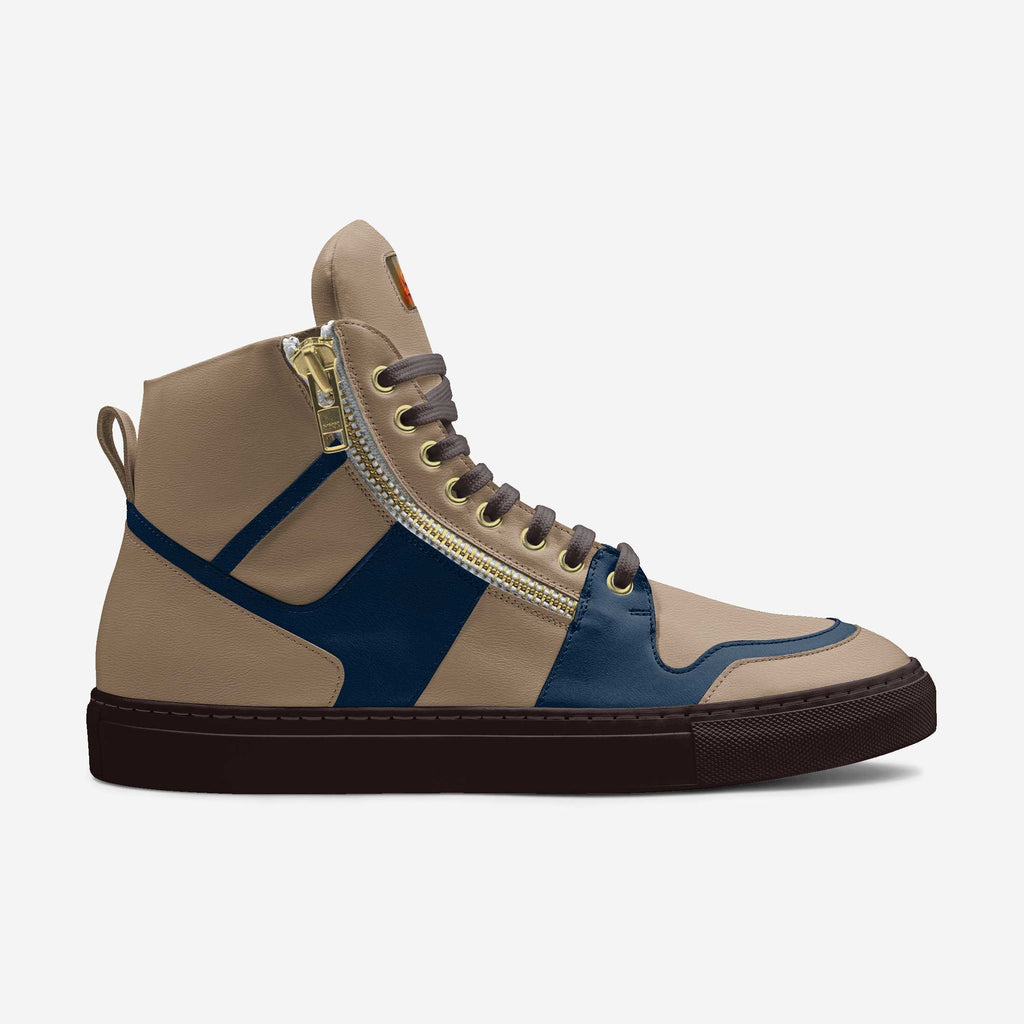 Splashsig high Quality Italian leather high-top shoes