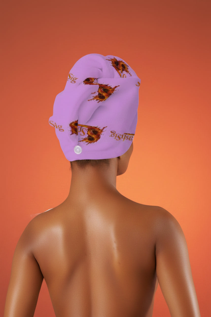 Splashsig Signature Microfiber Hair Towel Wrap