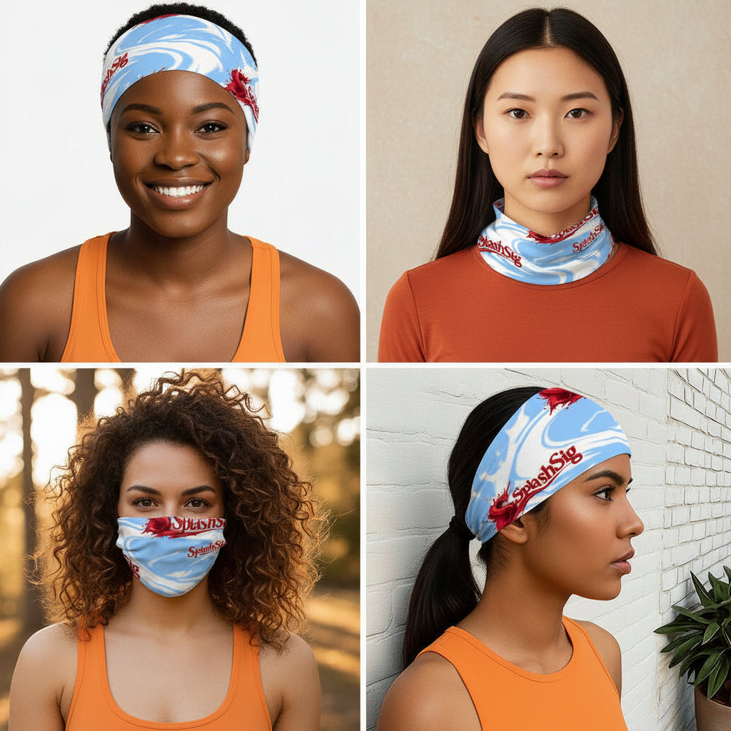 Splashsig Signature Wide Turban Headband
