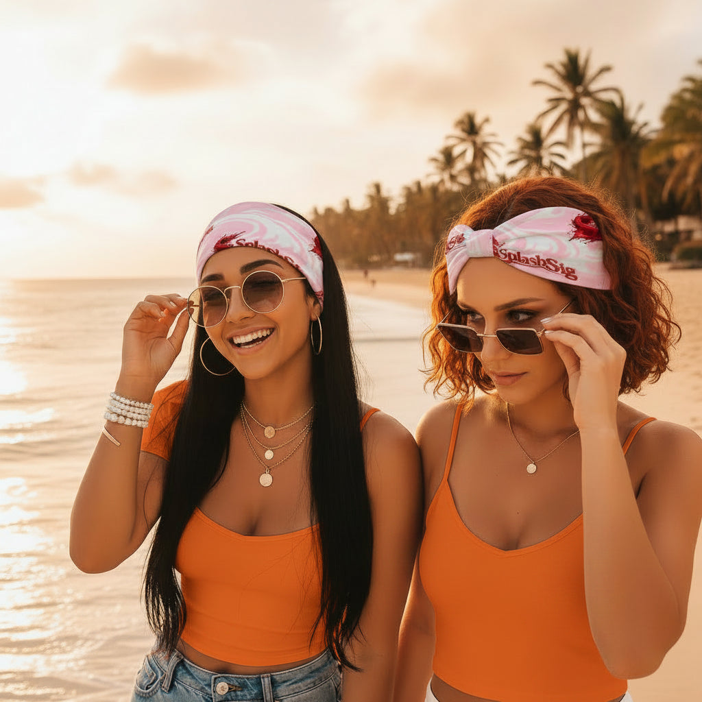 Splashsig Signature Wide Turban Headband